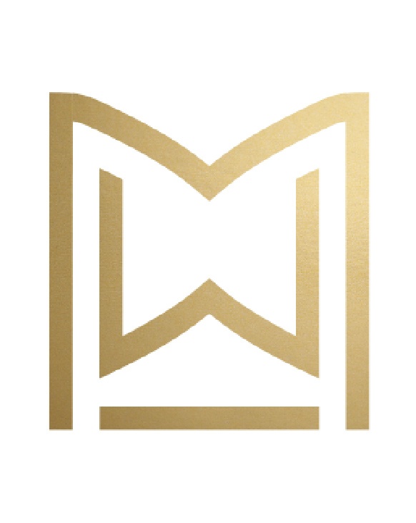 Golden brand logo for Melissa Wilkes.